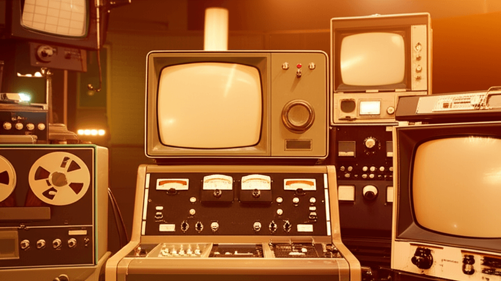 Vintage television studio
