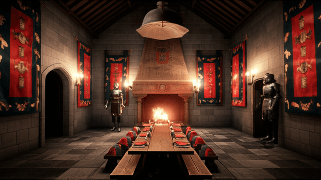 Medieval castle interior