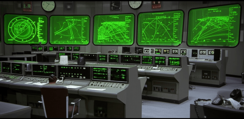 Space race control room