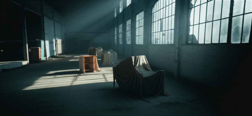 Abandoned warehouse interior