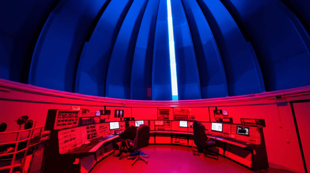 Deep space observatory interior