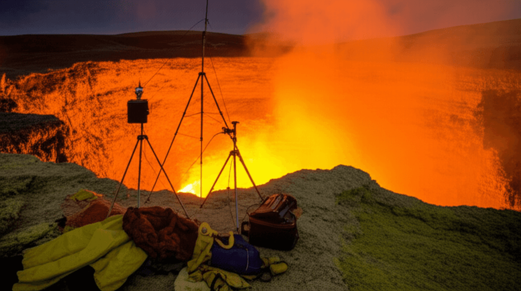 Volcanic research site