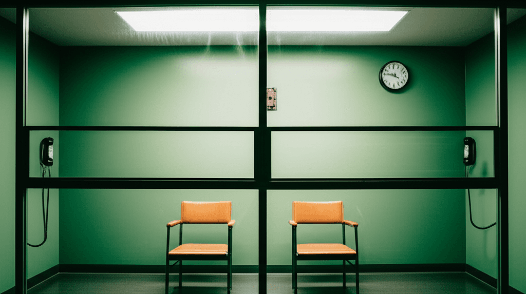 Prison visiting room