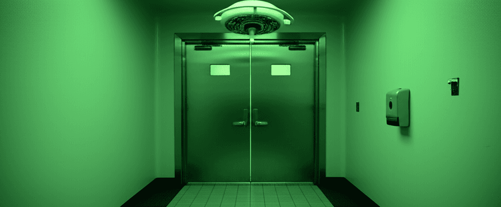 Autopsy room entrance