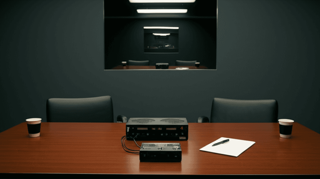 Interview recording setup