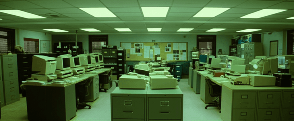 Police precinct bullpen