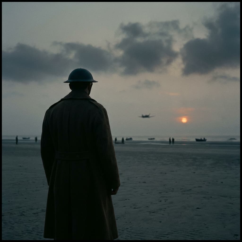 Beach Evacuation War Epic still preview: Land, sea, air triptych