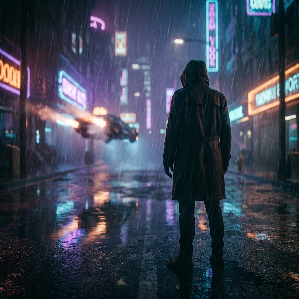 Rain-Neon Neo-Noir style preview
