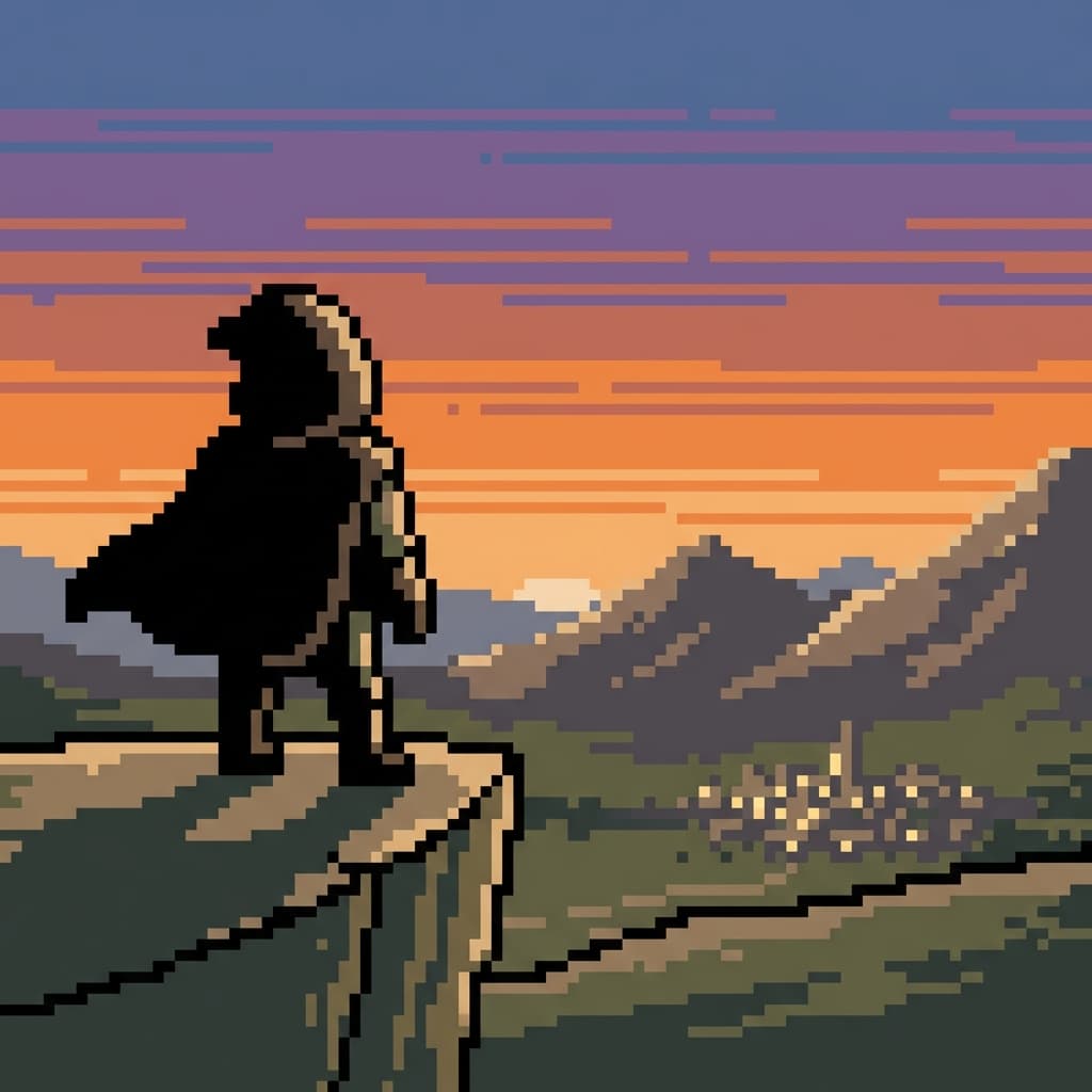 8-bit Pixel Art still preview: Early console retro, limited palette