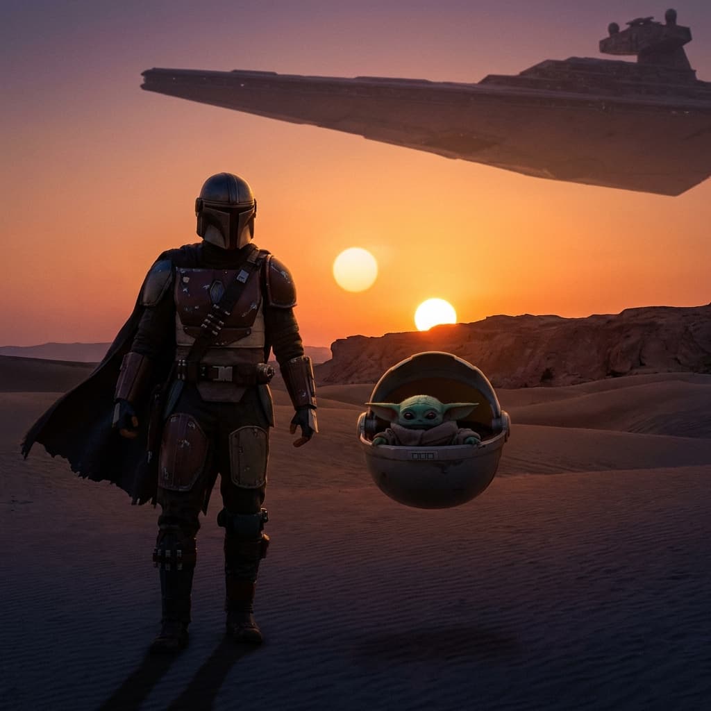 Armored Bounty Hunter scene preview