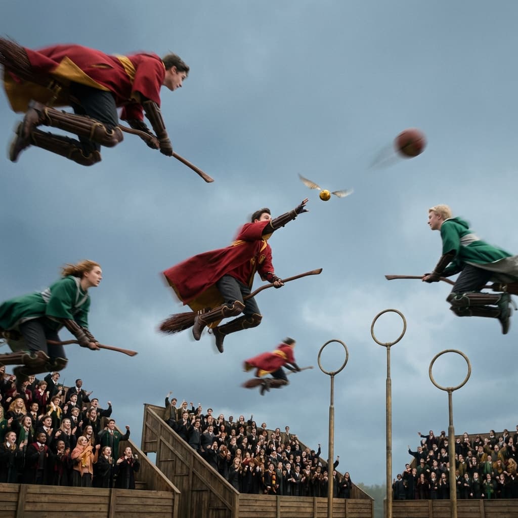 Broomstick Aerial Sport scene preview