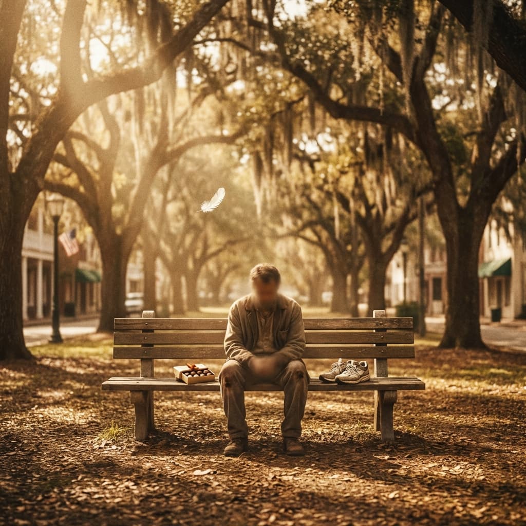 Bench Feather Poster still preview: Simple man's journey