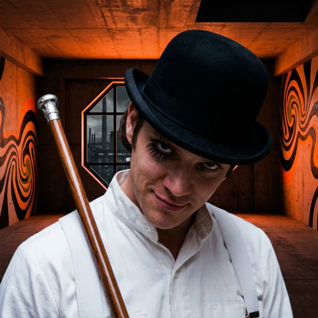 Bowler Hat Stare still preview: Dystopian dandy