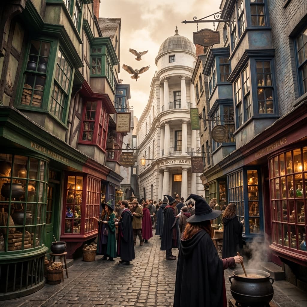 Wizard Shopping Alley scene preview