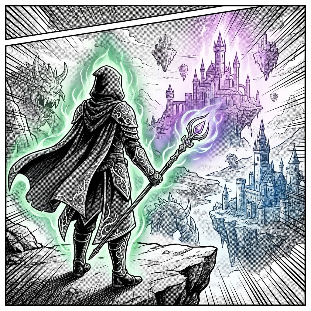 Fantasy Adventure Manga style preview
