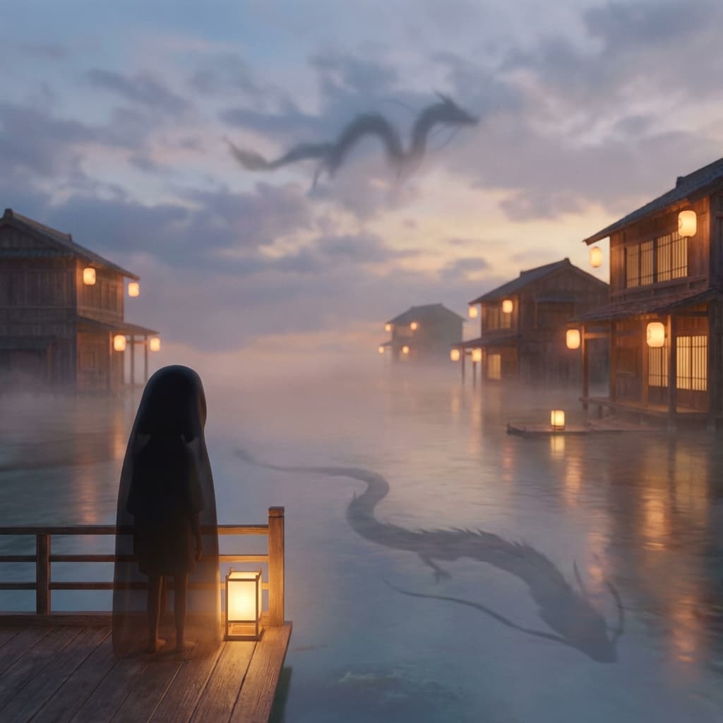 Hand-Painted Spirit Realm still preview: Bathhouse spirit world
