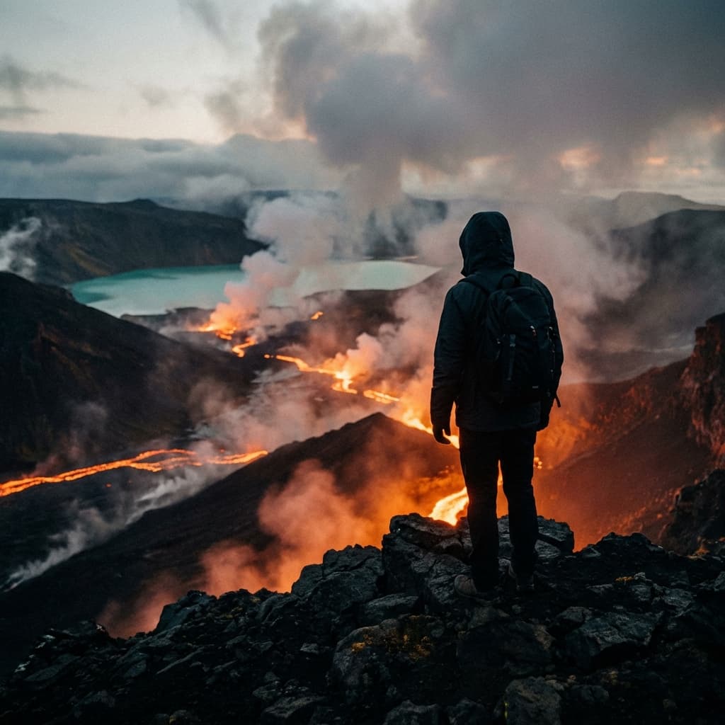 Volcanic Terrain still preview: Lava flows, dramatic craters