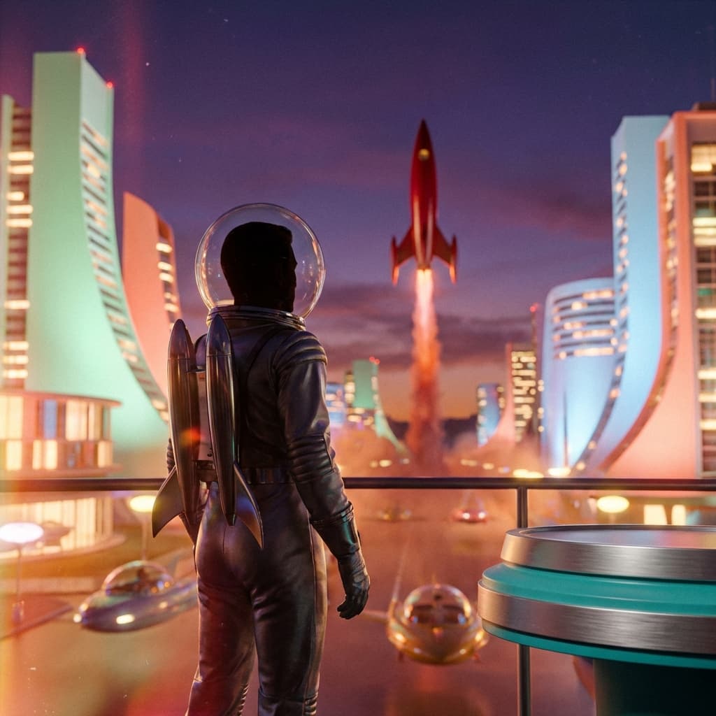 Retro Futurism style preview